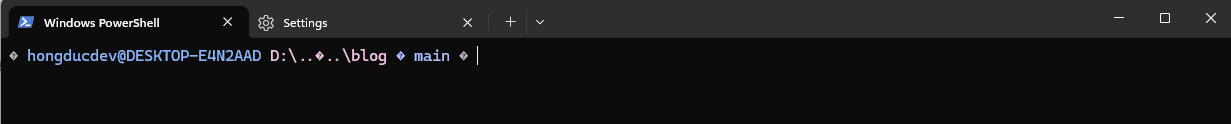 Không có Nerd Font